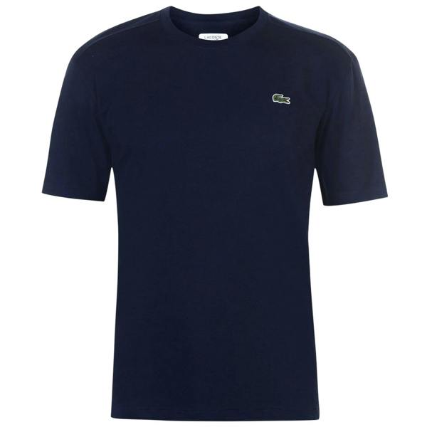 Lacoste Mens Logo Premium Cotton T-Shirt - Navy - 