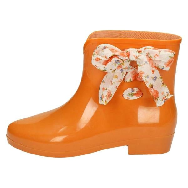 Spot On Ladies Spot On Tied Bow Detail Ankle Wellington Boots X1187