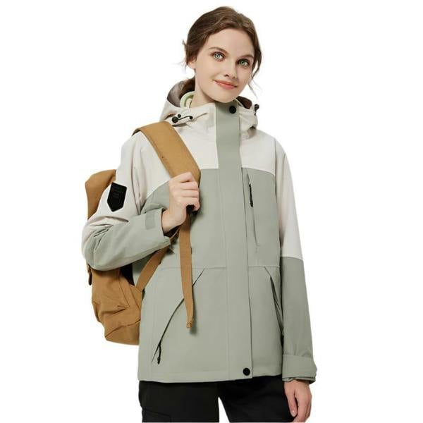 Anniou Women's Waterproof 3-in-1 Ski Jacket - Light Green