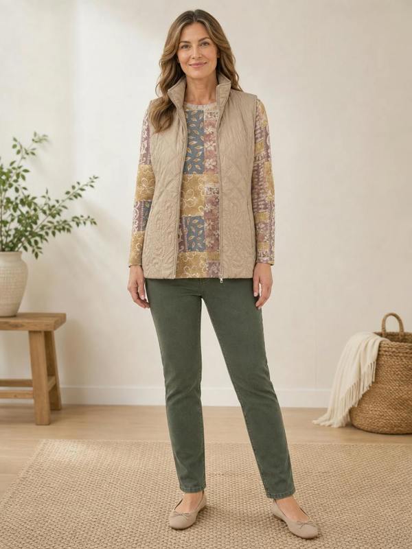 TIGI Paisley Border Gilet