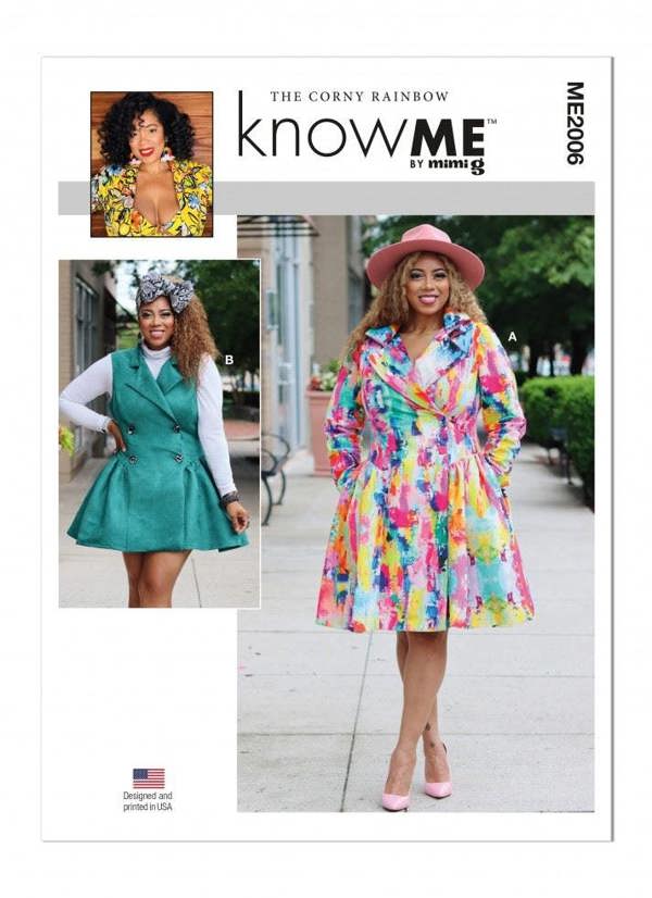 Know Me Sewing Pattern 2006, Dresses for Women, Y5 (18-20-22-24-26) - Intermediate