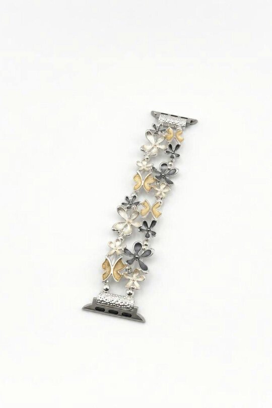 SVNX Apple Watch Strap with Flowers in Yellow
