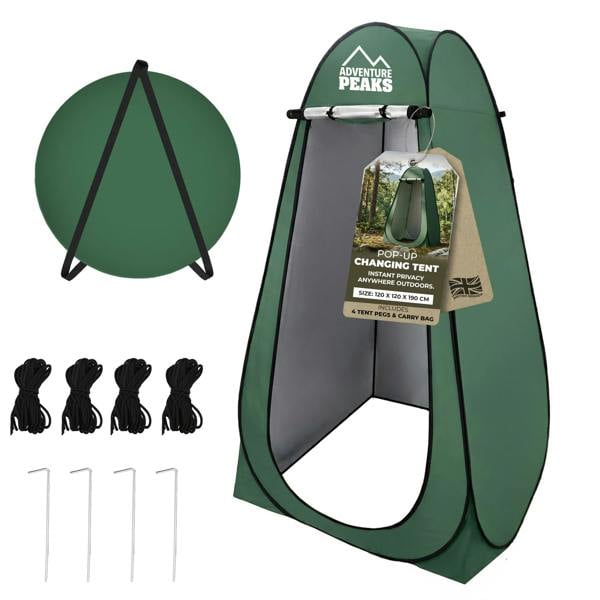 ADVENTURE PEAKS Pop up Changing Tent – Portable Toilet Tent Waterproof Privacy Shelter, Pop Up Changing Tent For Camping, Travel, Beach & Hiking