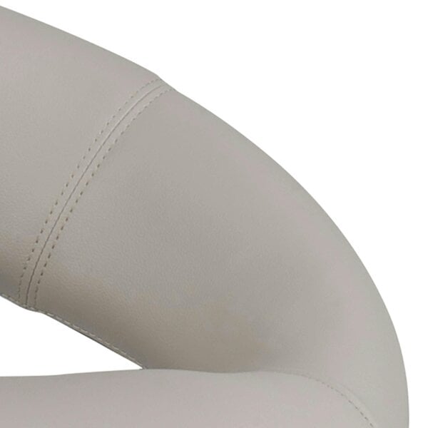 Wyld Haus Set of 2 Jorah Light Grey Faux Leather Swivel Bar Stool Open Back