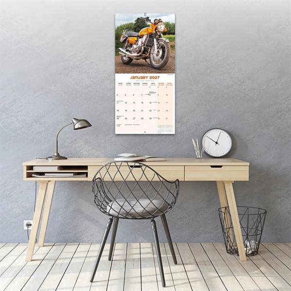 70's Superbikes Calendar 2027, Wall Calendars, Month To View, Transport, Gift