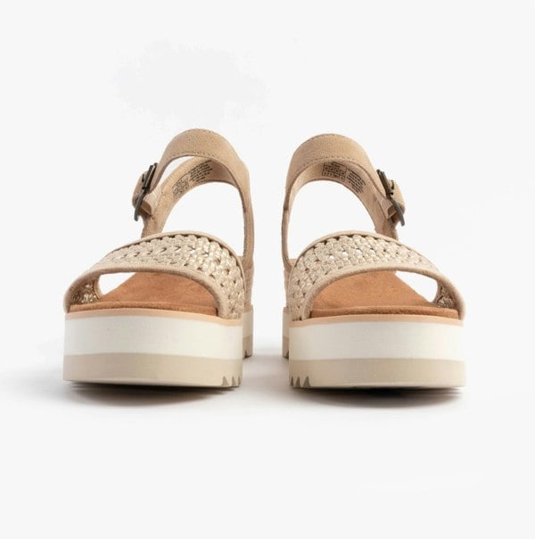 TOMS DIANA Womens Sandals Gold