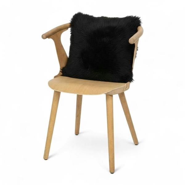 Infinity Leather Luxury Genuine Sheepskin  40x40cm Real Wool Single Sided Cushion