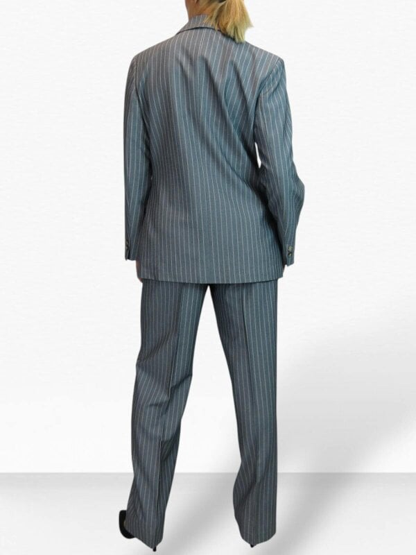 Paulo Due Women's Pinstripe 2 Piece Trouser Suit Tailored Blazer