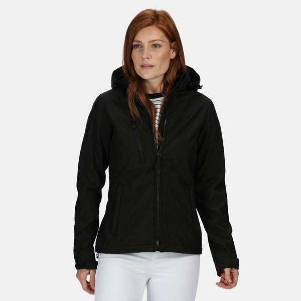 Regatta Womens/Ladies Venturer 3 Layer Membrane Soft Shell Jacket - Black - 