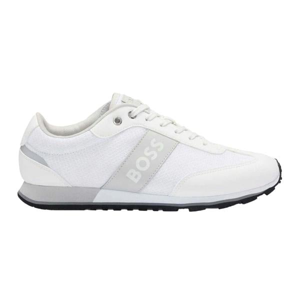 Boss Mens Mesh Parkour Trainers - White