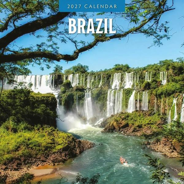 Brazil Calendar 2027, Wall Calendars, Month To View, Travel, Gift
