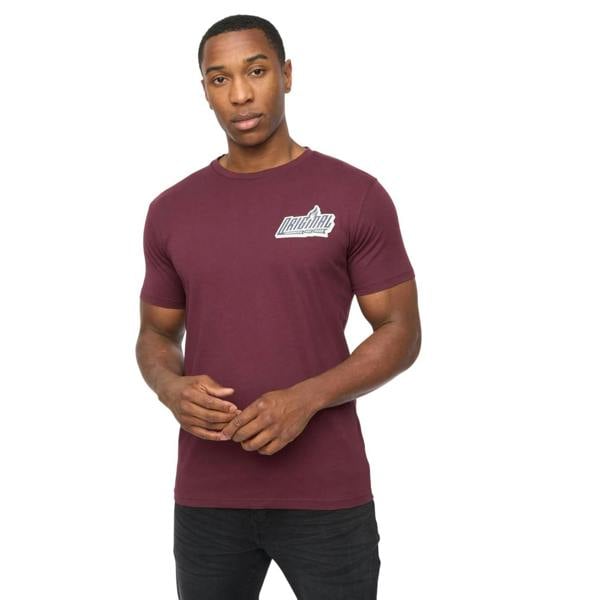 Crosshatch Mens Jampstead T-Shirt - Rum Raisin - 