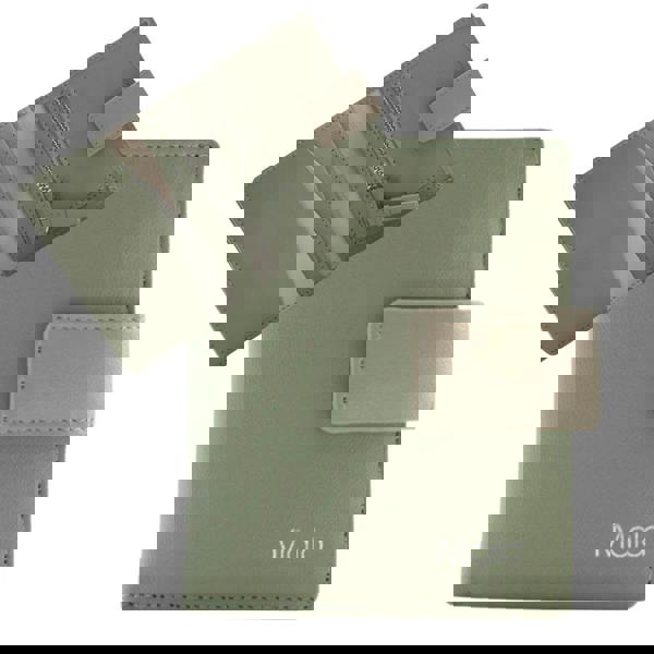 Mala Leather Kora Two-Tone Leather Small Tab Purse