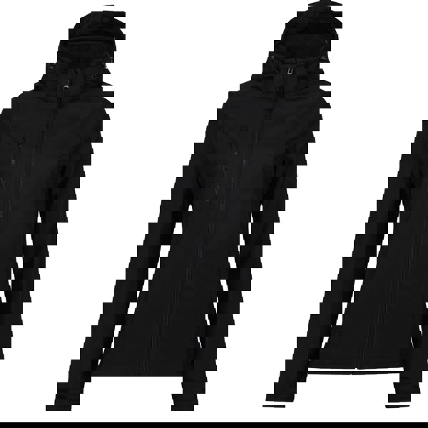 Regatta Womens/Ladies Venturer 3 Layer Hooded Soft Shell Jacket - Black