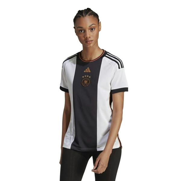 Adidas Womens/Ladies AFC 2022 Germany Crew Neck T-Shirt - White - 