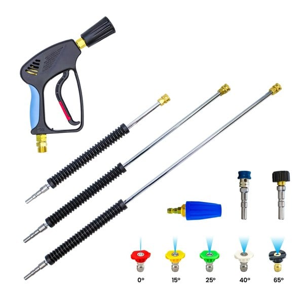 Equip2clean Complete Kranzle Pressure Washing Kit With D12 Quick Release lances & nozzles