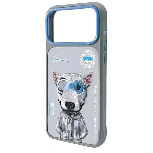 Nimmy Friends Nimmy Cool & Cute 2.0 Terrier Dog Case with MagSafe for iPhone 17 Pro 6.3" Grey Blue - N-KMLL-IP17-PRO-019-A