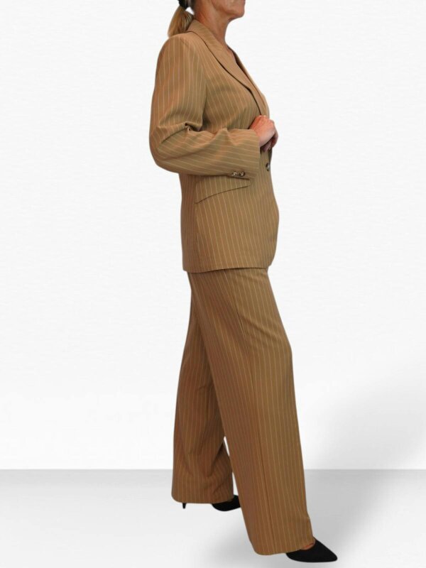 Paulo Due Women's Pinstripe 2 Piece Trouser Suit Tailored Blazer