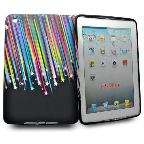 Phonedirectonline - Multi Shotting star flower design silicone gel case cover for Apple ipad mini