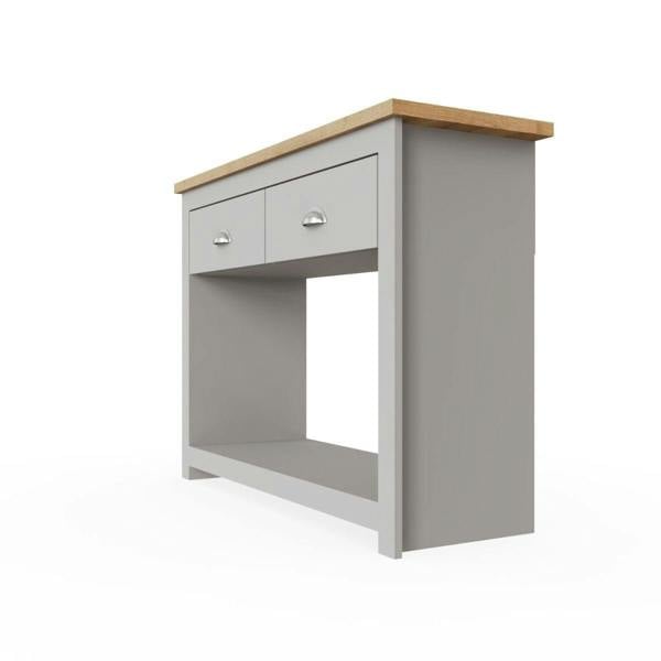 Timber Art Design Lisbon Console Hall Way Table with 2 Drawers