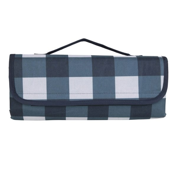 Mountain Warehouse Checked Picnic Blanket - Corn Blue