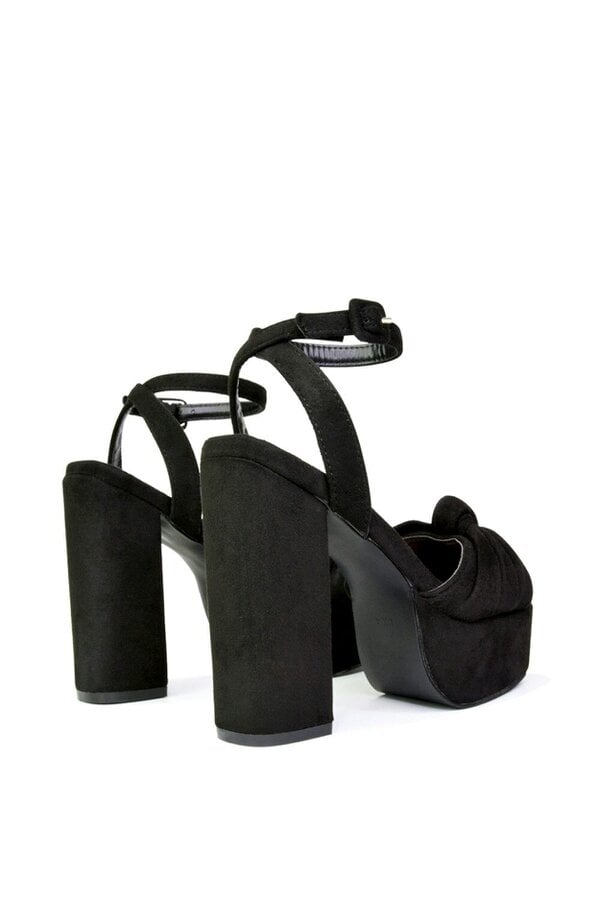 XY LONDON Strappy Chunky Block High Heel Platform Shoes