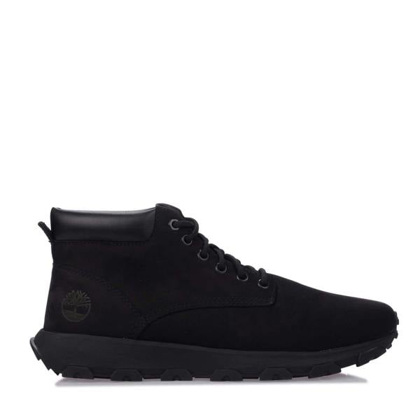 Timberland Mens Winsor Park Leather Mid Cut Lace Up Boots - Black - 