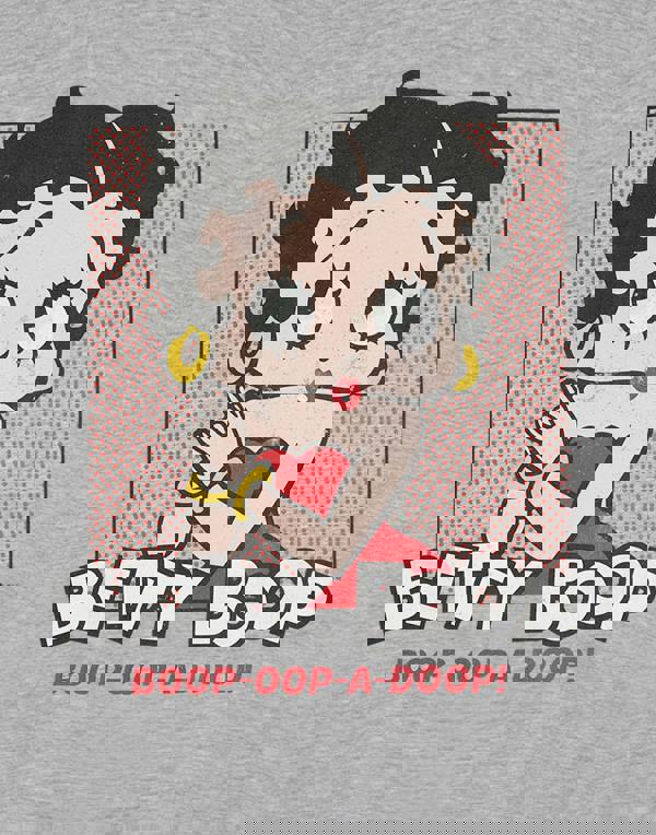 Betty Boop Womens Grey Oop-A-Doop Short Sleeve Nightdress