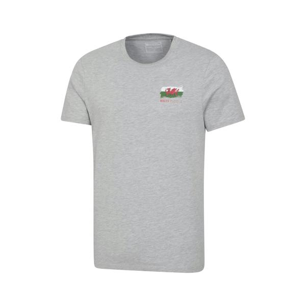 Mountain Warehouse Mens Wales Graphic T-Shirt - Grey - 