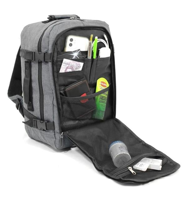 Infinity Luggage Rucksack Backpack 40x20 x25 cm Underseat Travel Cabin Bag for Easy Jet, Ryanair