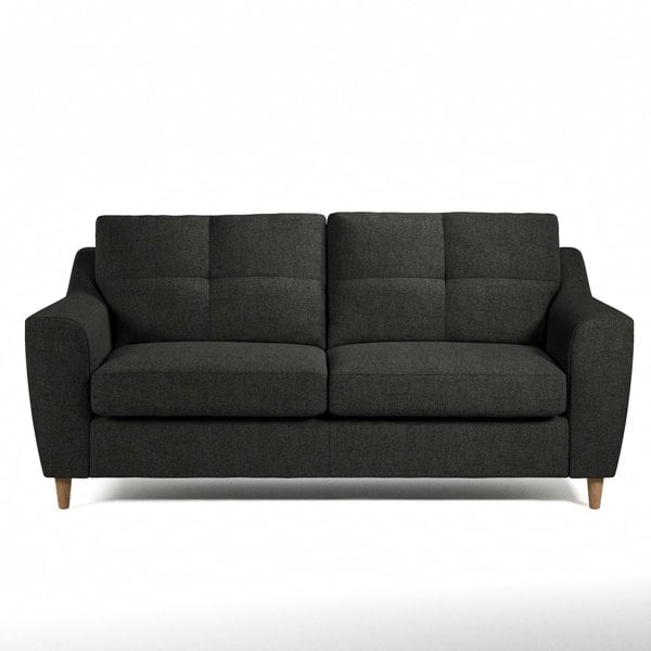 Furnishings For Less Baxter Tufted Fabric 3 Seater Sofa