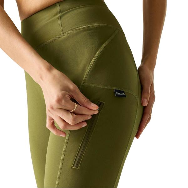 Regatta Womens/Ladies Monira Water Repellent Hiking Leggings - Olive Night - 