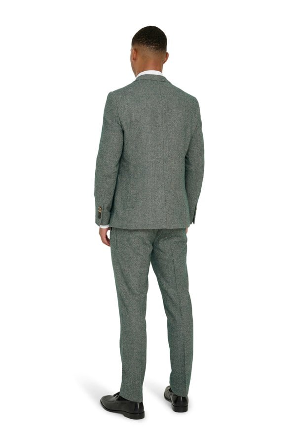 Harry Brown London Henry Tweed Blazer in Green