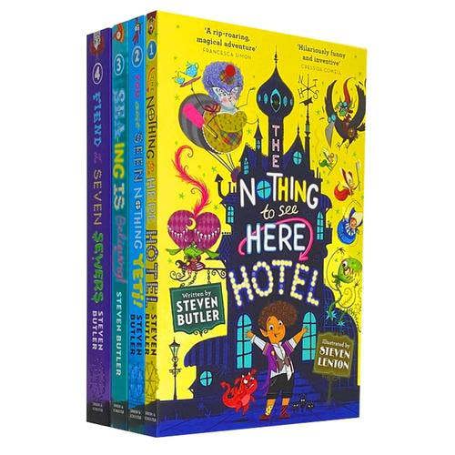 The Nothing to See Here 4 Books Collection Nothing To See Here Hotel, You Aint Seen Nothing Yeti, Sea-Ing is Believing, Fiend of the Seven Sewers