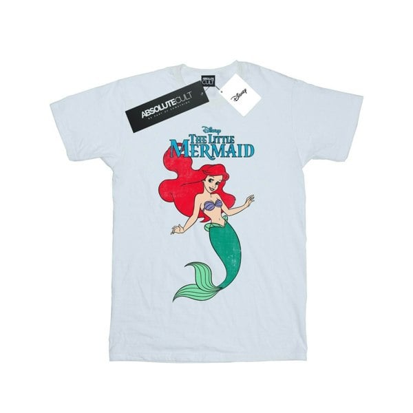 Disney Girls The Little Mermaid Line Ariel Cotton T-Shirt - White