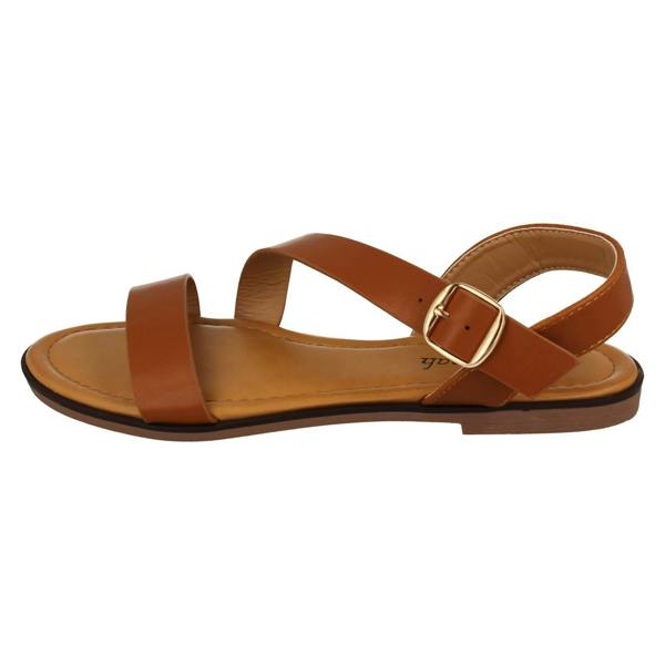 Savannah Ladies Savannah Flat Y Strap Mule Sandal with Buckle F00443