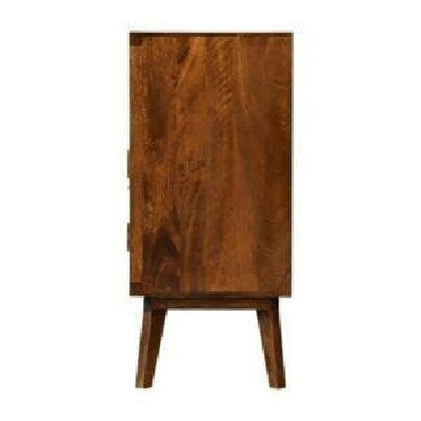 Wyld Haus Talloires Antique Style Cabinet Entertainment TV Media Unit 2 Doors Open Shelf