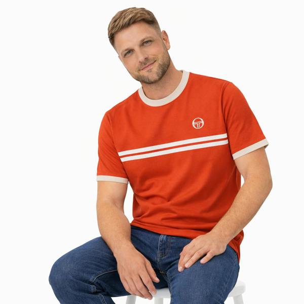 Sergio Tacchini Supermac T-Shirt Rooibos Tea/Mojave Desert/Gardenia