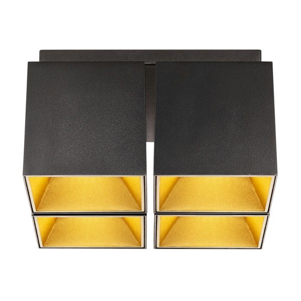 Nordlux Ethan 4-Spot | Surface downlight | Matt black
