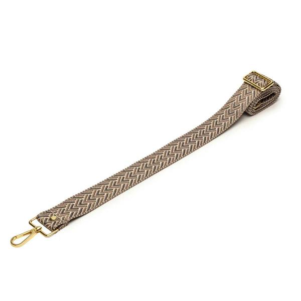 Elie Beaumont Crossbody strap - Graphite Herringbone