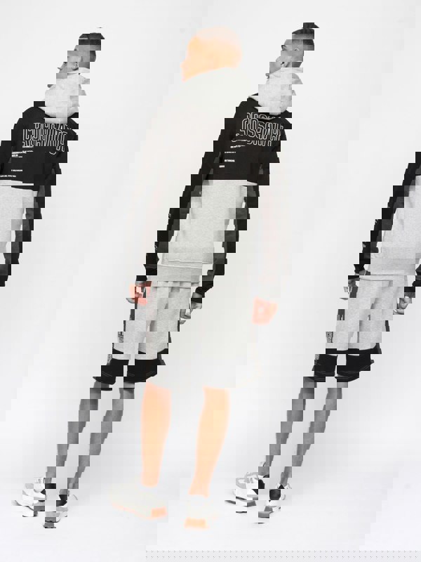 Crosshatch Compounds Hoodie Black/Grey Marl