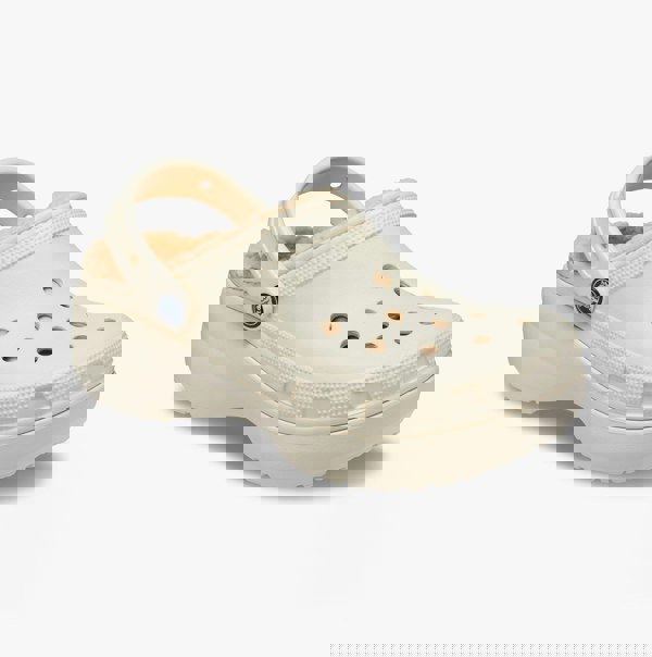 Crocs 207938-2Y2 CLASSIC PLATFORM LINED Womens Clogs Bone