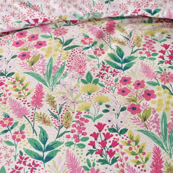 Catherine Lansfield Tilly Floral Pink Duvet Cover Set