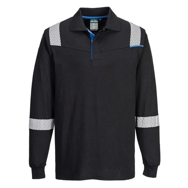 WX3 Modaflame Knit FR Long Sleeve Polo Shirt - Hi-Vis Trousers