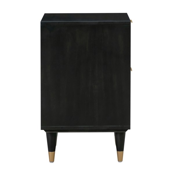 Furniture Edit Sierra Noir Nightstand Side End Table