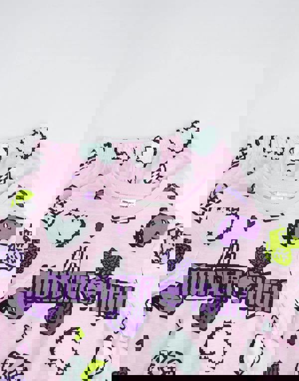 Monster High Girls Multicoloured Hearts Long Sleeve Long Leg Pyjama and Jumper 3 Piece Set