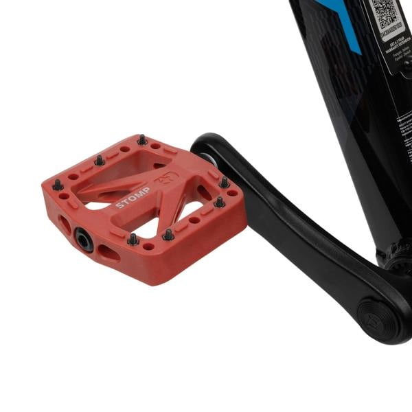 Oxford Stomp Junior Nylon Flat Pedals Red
