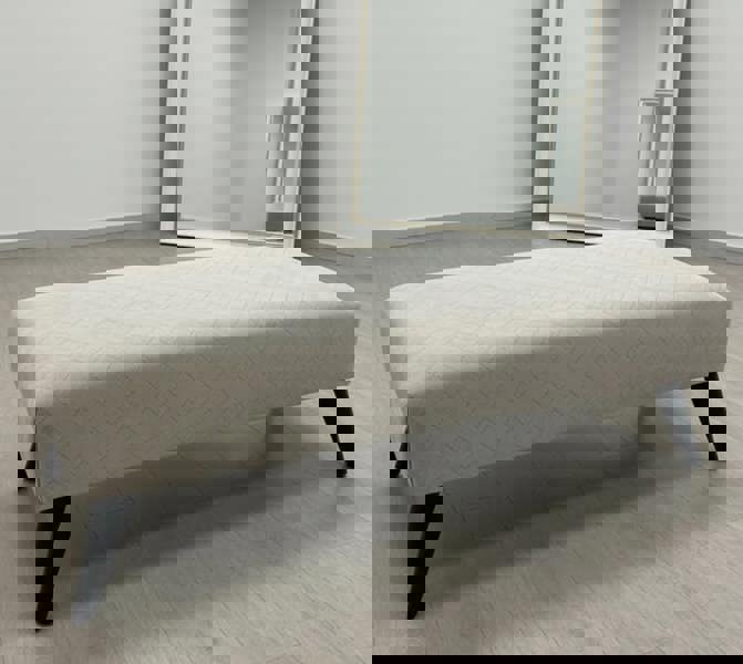 ISTOOLS Premium Stitched Footstool Bench & Coffee Table – Non-Storage