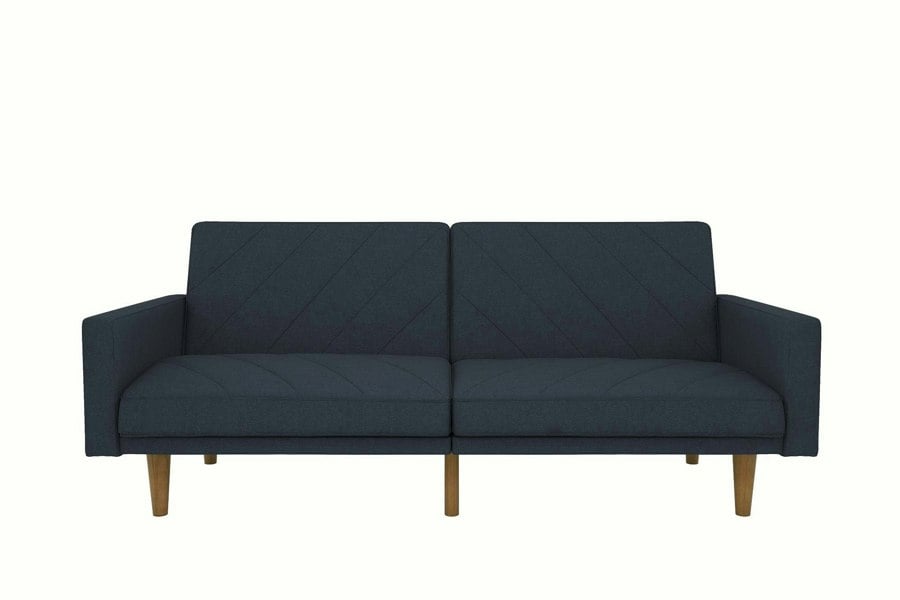 Dorel Home Paxson Clic Clac Sofa Bed in Navy Blue