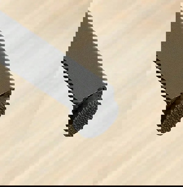 Modcraft Bar Stool Set of 2 Rustic Brown & Black Industrial Kitchen Chairs with Backrest & Footrest